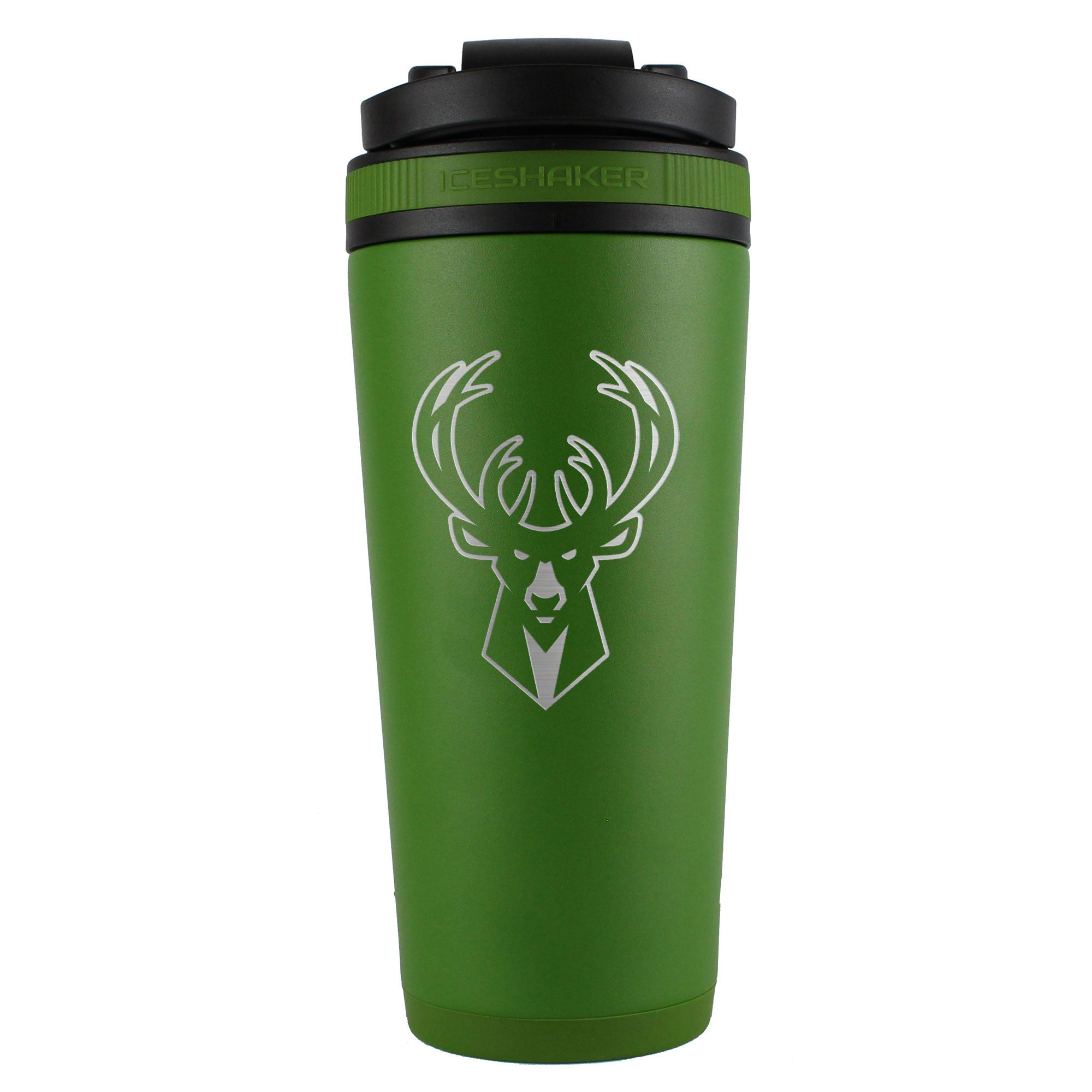 Milwaukee Bucks Ice Shaker Engraved Bottle