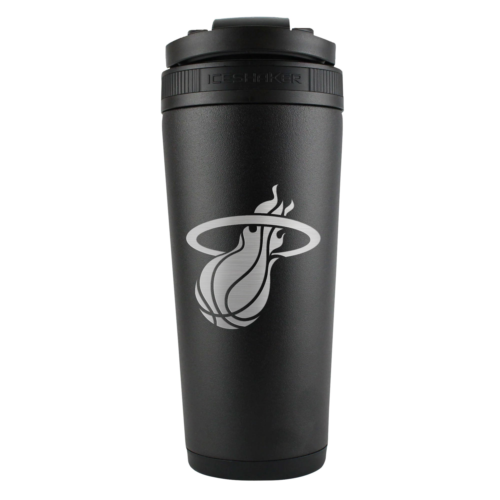 Miami Heat Ice Shaker Engraved Bottle