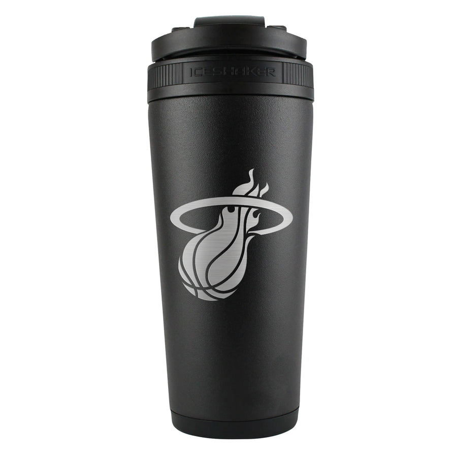 Miami Heat Ice Shaker Engraved Bottle