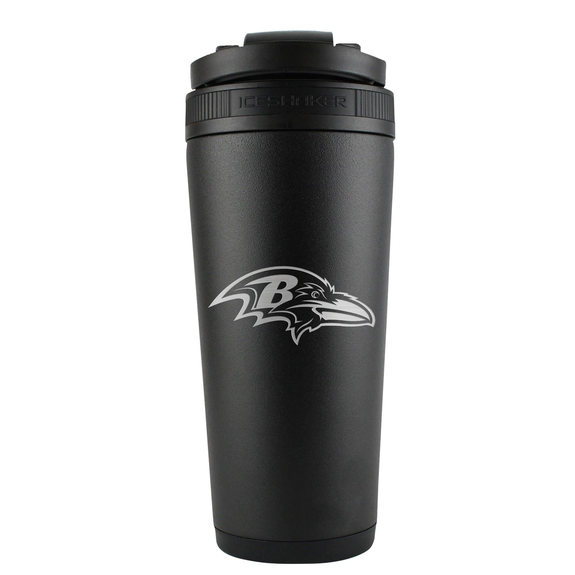 Baltimore Ravens Ice Shaker Engraved Bottle