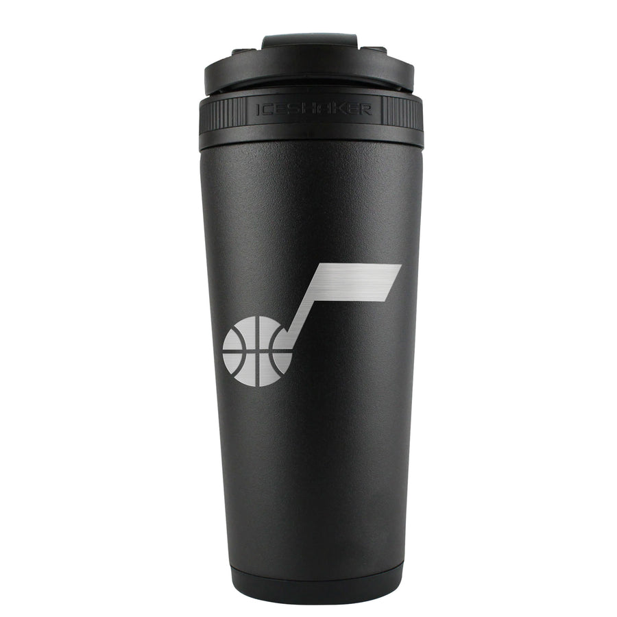 Utah Jazz Ice Shaker Engraved Bottle