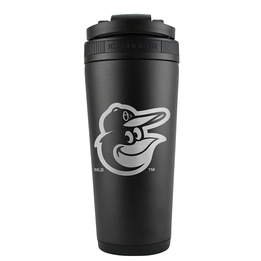 Baltimore Orioles Ice Shaker Engraved Bottle