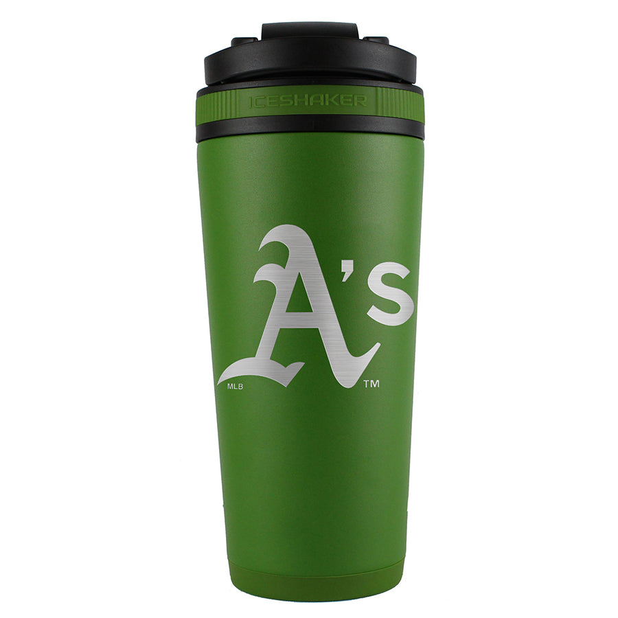 Oakland Atletics Ice Shaker Engraved Bottle