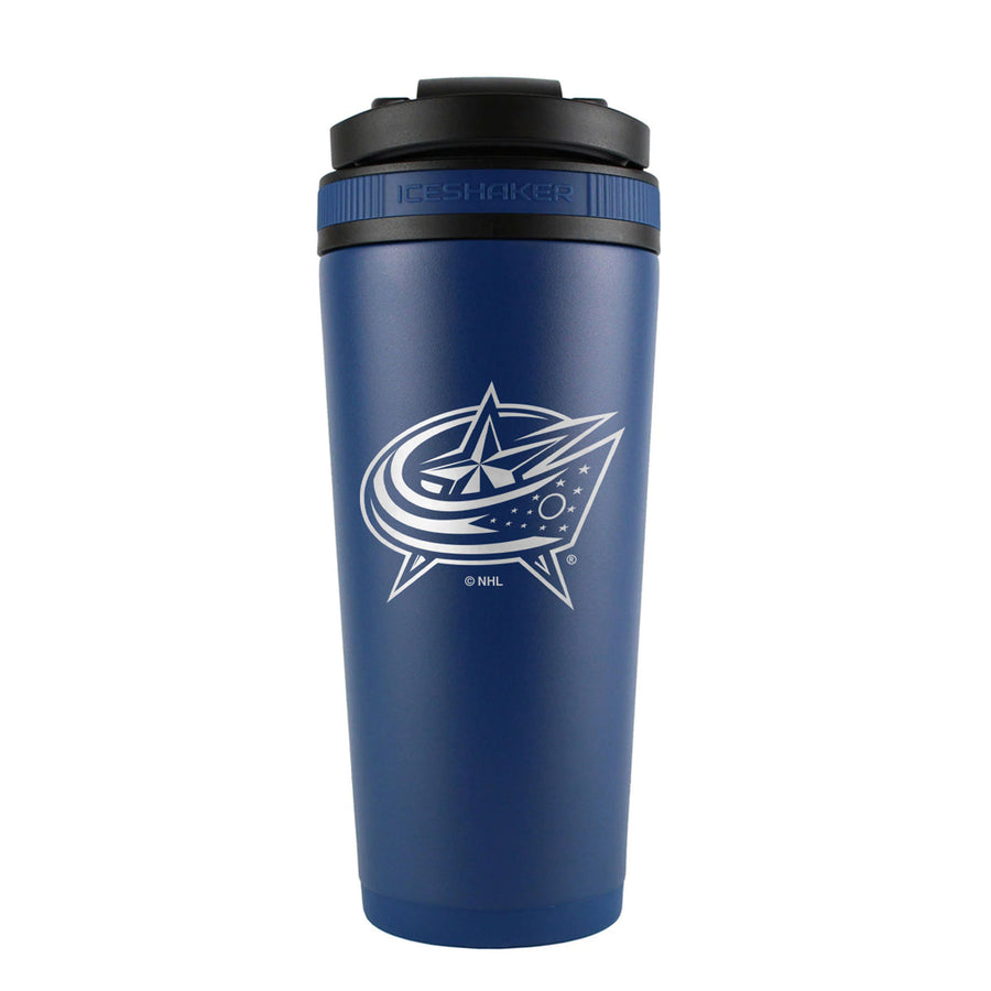 Columbus Blue Jackets Ice Shaker Engraved Bottle
