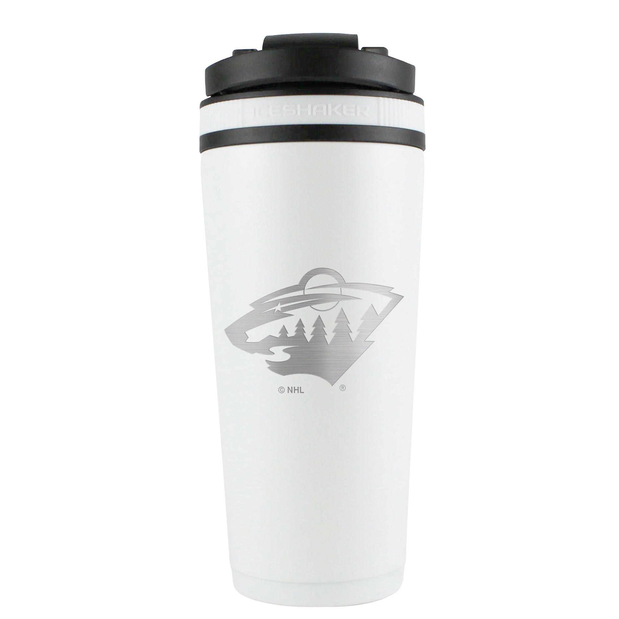 Minnesota Wild Ice Shaker Engraved Bottle