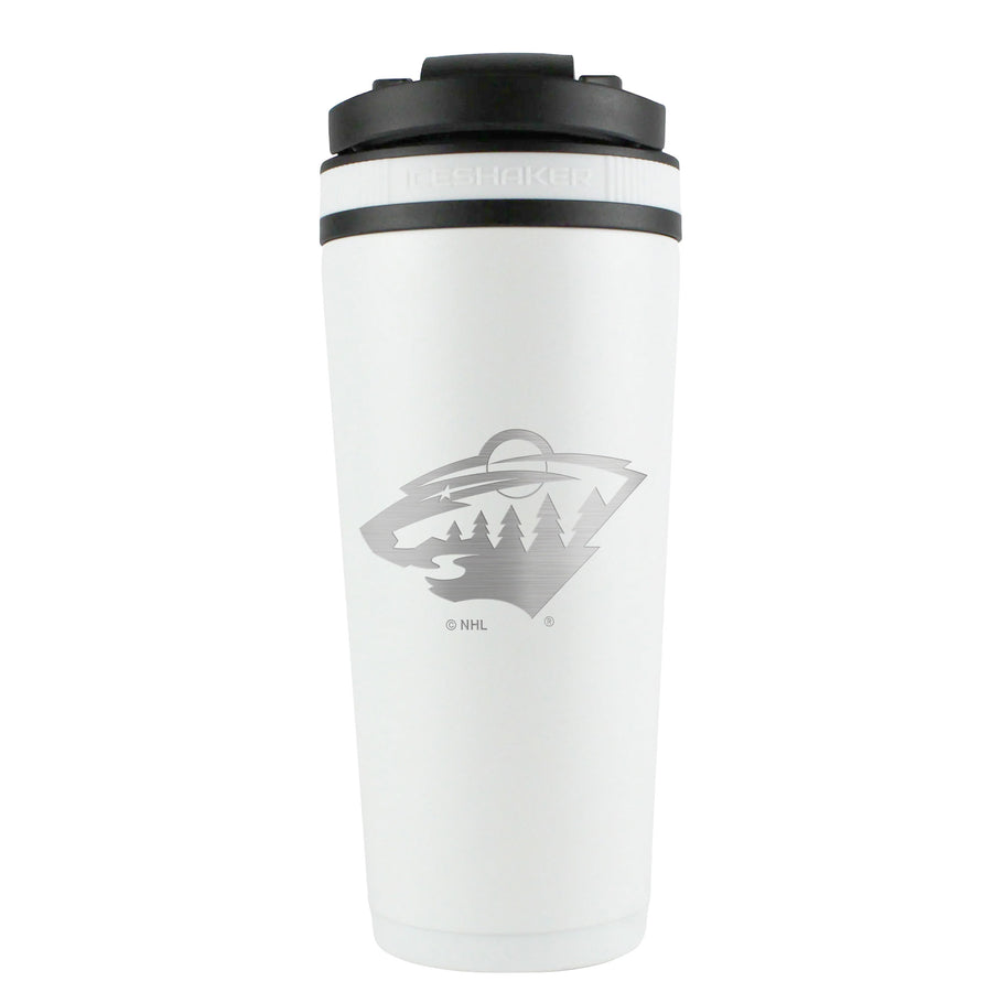 Minnesota Wild Ice Shaker Engraved Bottle