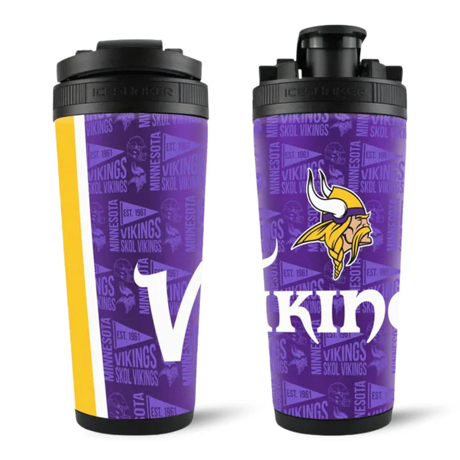 Minnesota Vikings Ice Shaker 4D Bottle