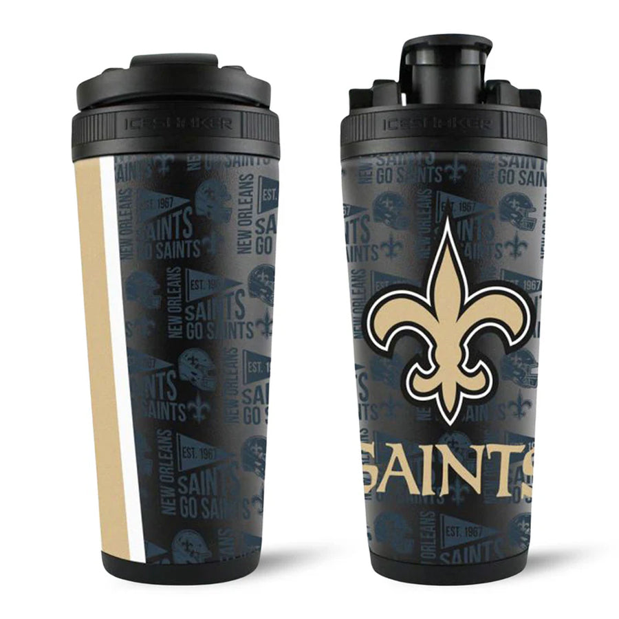 New Orleans Saints Ice Shaker 4D Bottle
