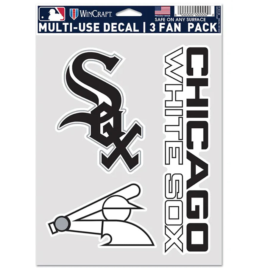 Chicago White Sox Multi Use Decal | 3 Fan-Pack