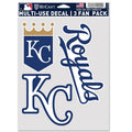 Kansas City Royals Multi Use Decal | 3 Fan-Pack