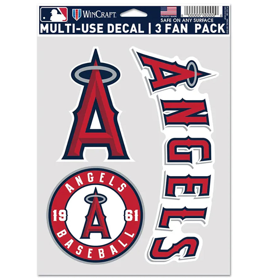 Los Angeles Angels Multi Use Decal | 3 Fan-Pack