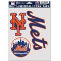 New York Mets Multi Use Decal | 3 Fan-Pack