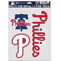 Philadelphia Phillies Multi Use Decal | 3 Fan-Pack