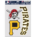 Pittsburgh Pirates Multi Use Decal | 3 Fan-Pack