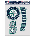 Seattle Mariners Multi Use Decal | 3 Fan-Pack
