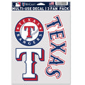 Texas Rangers Multi Use Decal | 3 Fan-Pack