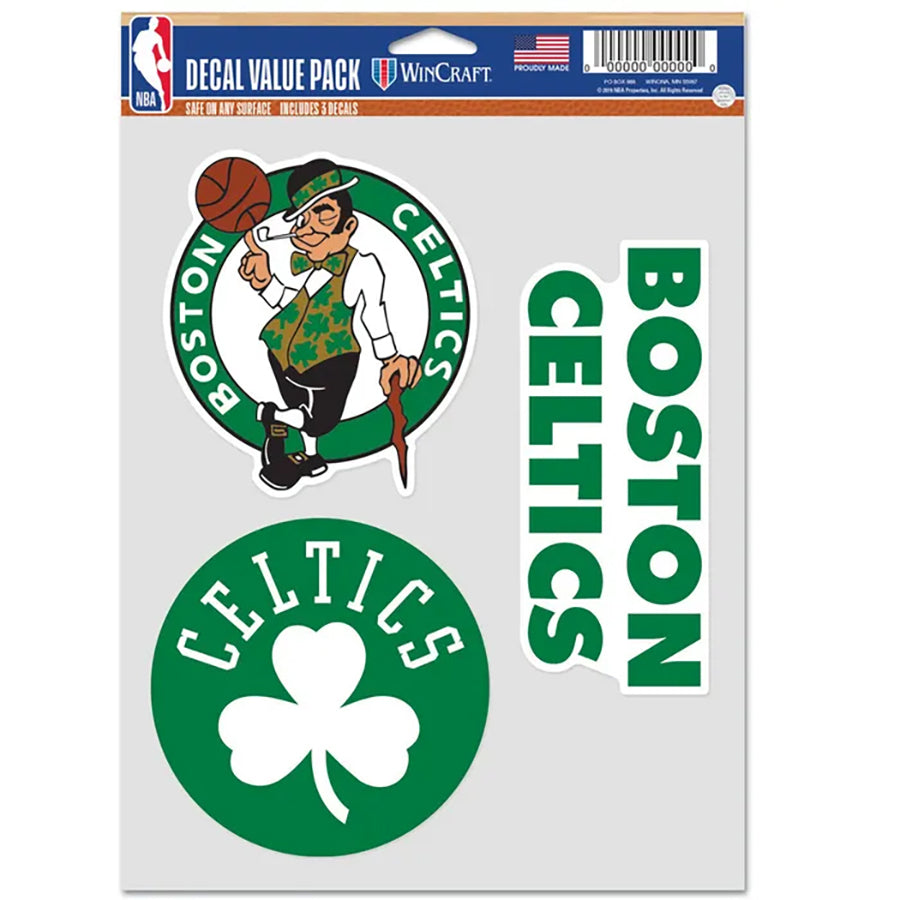 Boston Celtics Multi Use Decal | 3 Fan-Pack