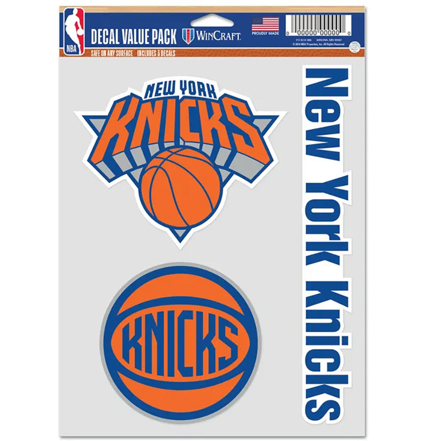 New York Knicks Multi Use Decal | 3 Fan-Pack
