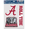 University of Alabama Multi Use Decal | 3 Fan-Pack
