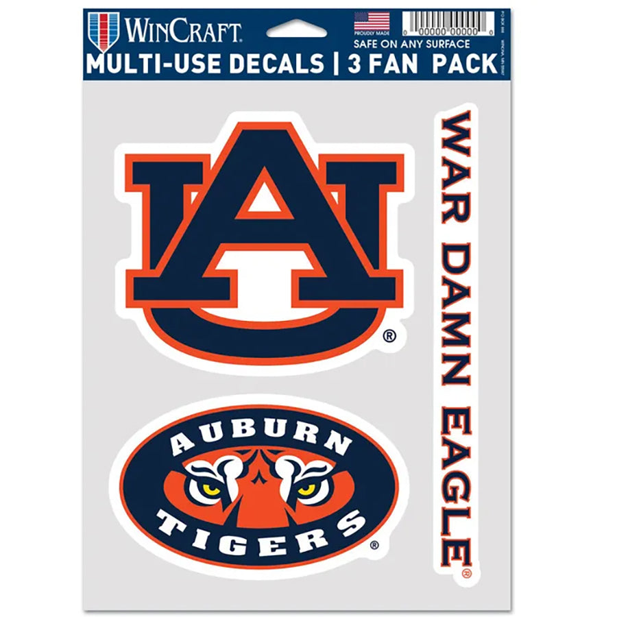 Auburn University Multi Use Decal | 3 Fan-Pack