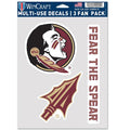 Florida State University Multi Use Decal | 3 Fan-Pack