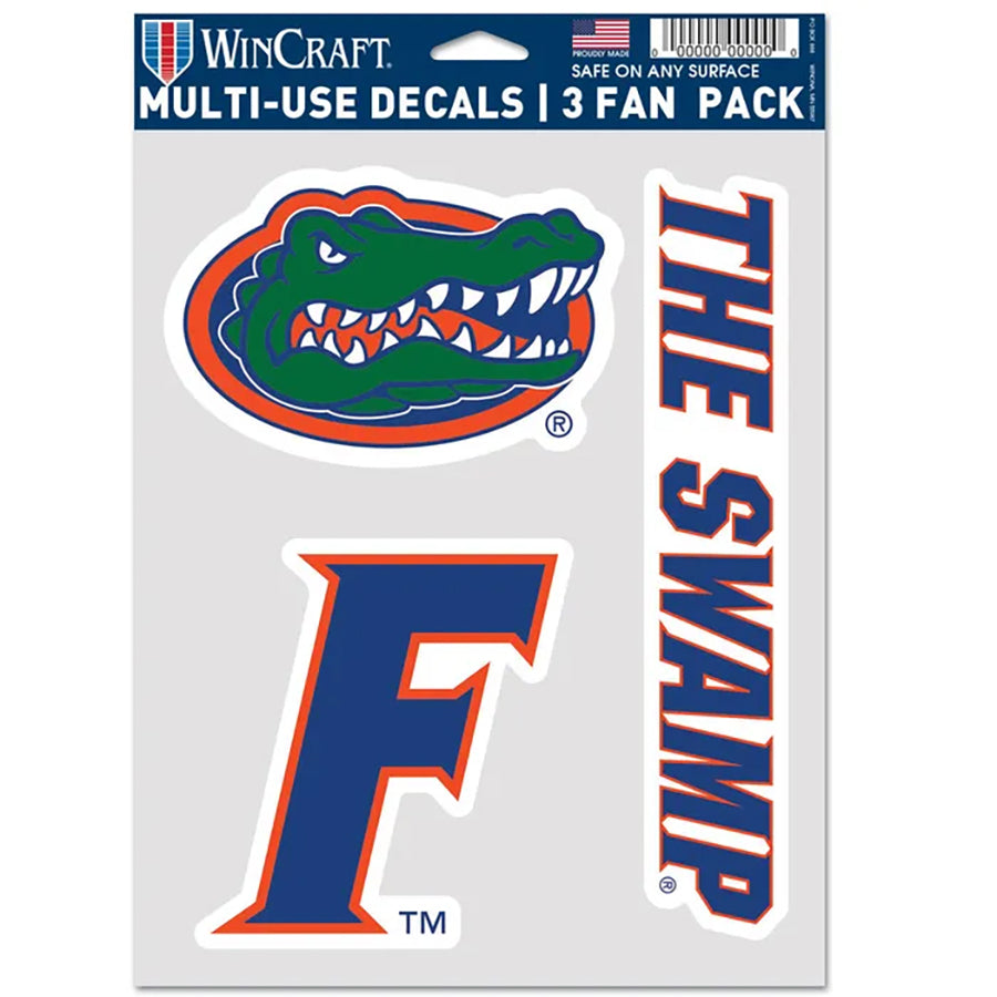 University of Florida Multi Use Decal | 3 Fan-Pack
