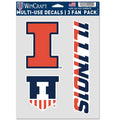 University of Illinois Multi Use Decal | 3 Fan-Pack
