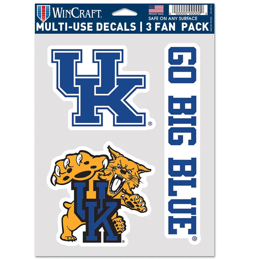 University of Kentucky Multi Use Decal | 3 Fan-Pack