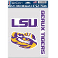Louisiana State University Multi Use Decal | 3 Fan-Pack