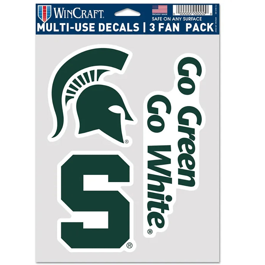 Michigan State Multi Use Decal | 3 Fan-Pack