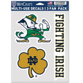 University of Notre Dame Multi Use Decal | 3 Fan-Pack