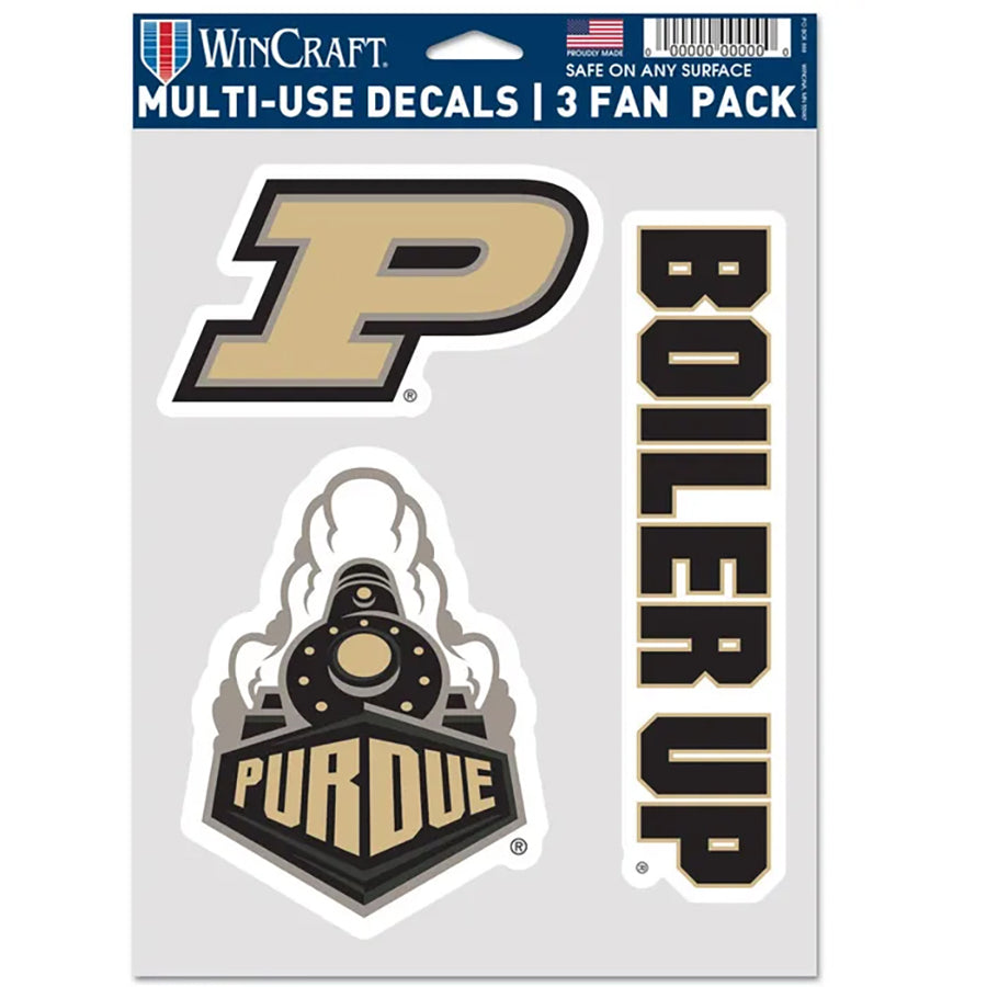 Purdue University Multi Use Decal | 3 Fan-Pack