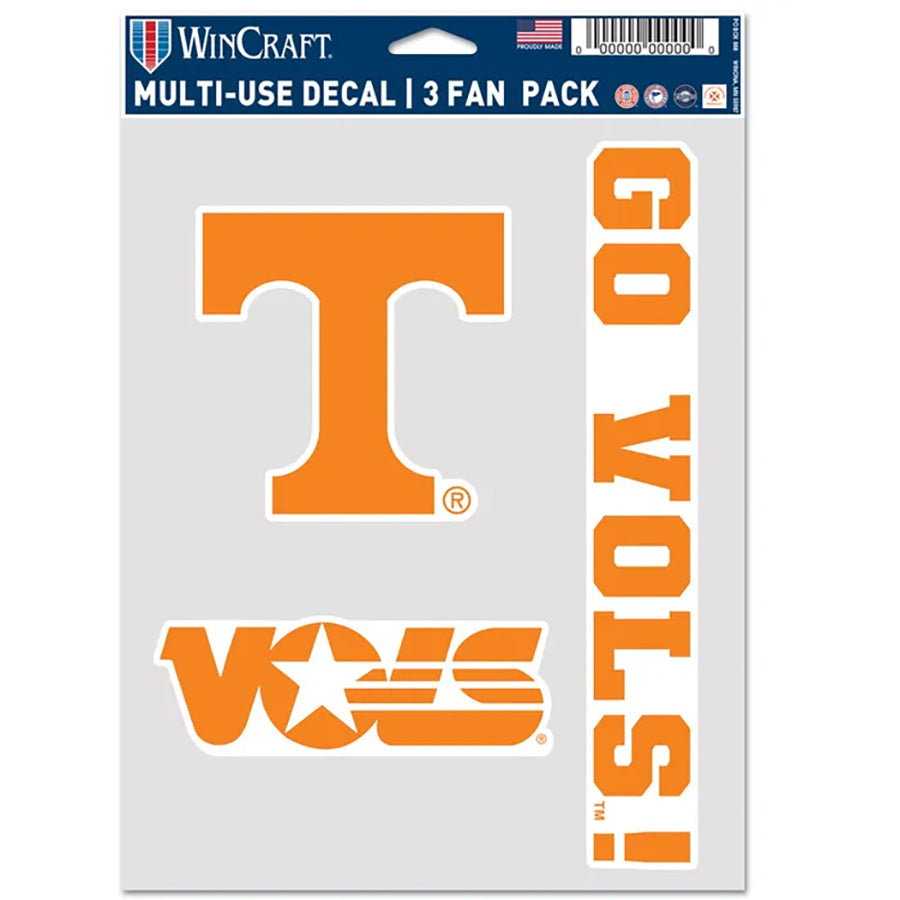 University of Tennessee Multi Use Decal | 3 Fan-Pack