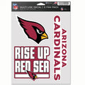 Arizona Cardinals Multi Use Decal | 3 Fan-Pack
