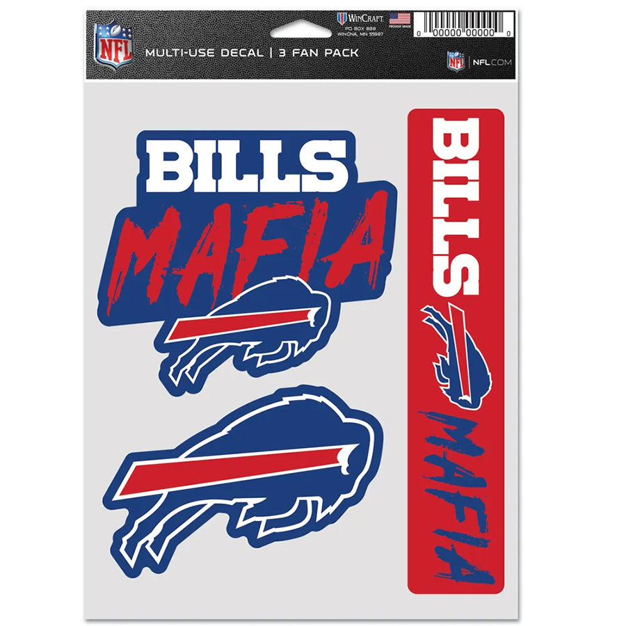 Buffalo Bills Multi Use Decal | 3 Fan-Pack