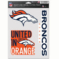 Denver Broncos Multi Use Decal | 3 Fan-Pack