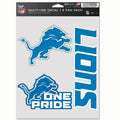 Detroit Lions Multi Use Decal | 3 Fan-Pack