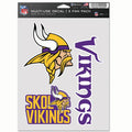 Minnesota Vikings Multi Use Decal | 3 Fan-Pack