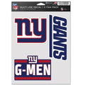 New York Giants Multi Use Decal | 3 Fan-Pack