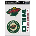 Minnesota Wild Multi Use Decal | 3 Fan-Pack