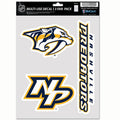 Nashville Predators Multi Use Decal | 3 Fan-Pack