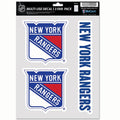 New York Rangers Multi Use Decal | 3 Fan-Pack