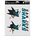 San Jose Sharks Multi Use Decal | 3 Fan-Pack